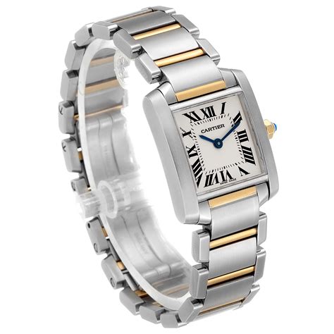 two tone cartier tank watch